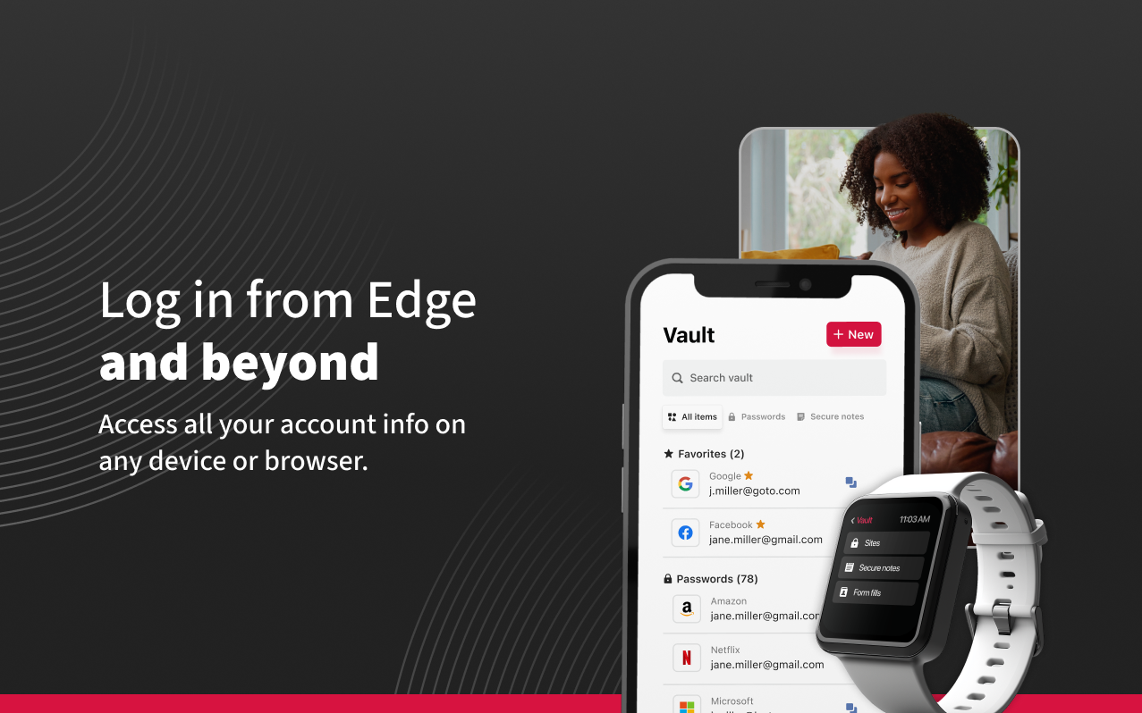 Inicie sesión desde Edge y más allá de — y acceda a la información de la cuenta en cualquier dispositivo o navegador