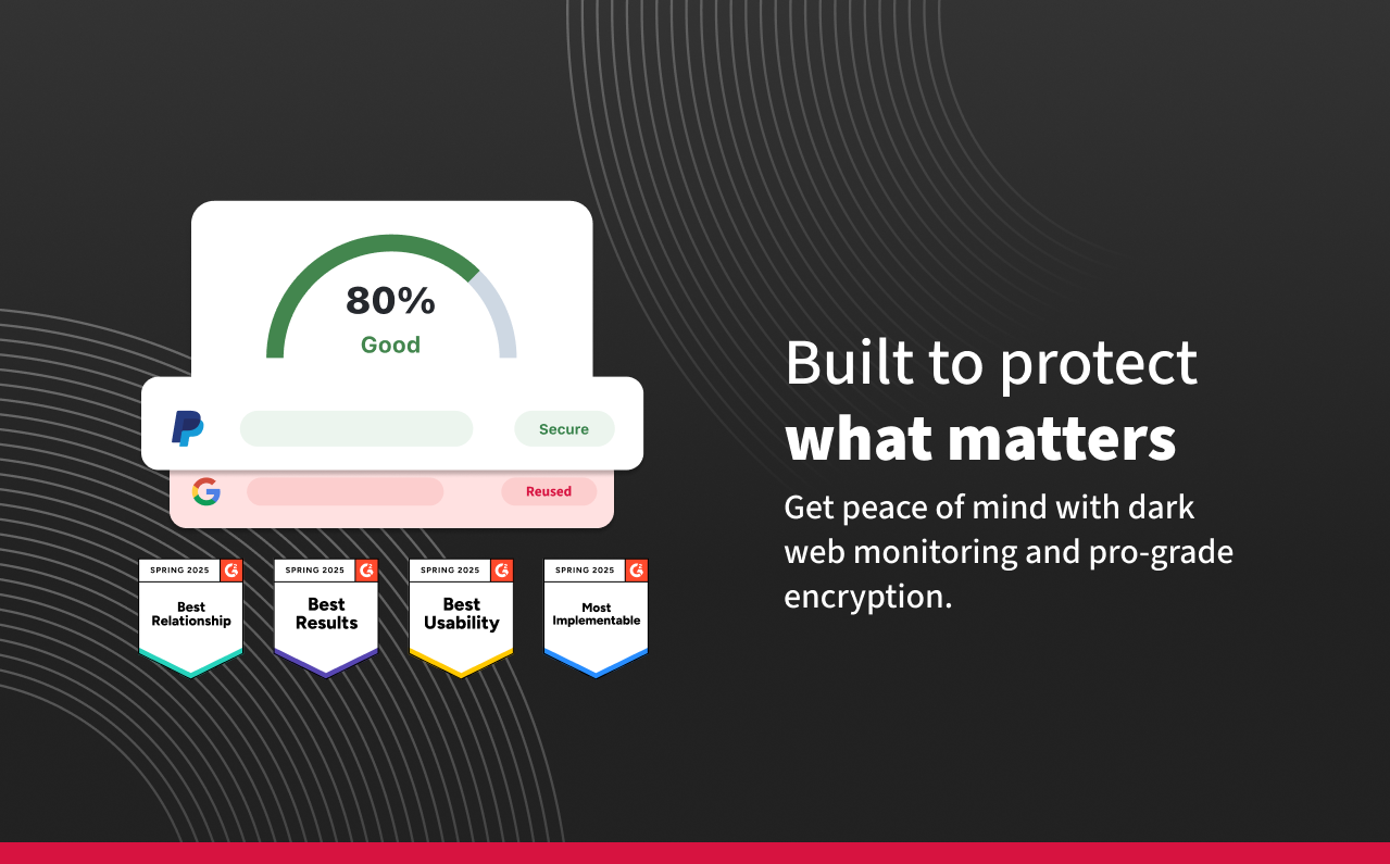 Creado para proteger lo que importa: monitoreo de la web oscura y cifrado profesional con LastPass